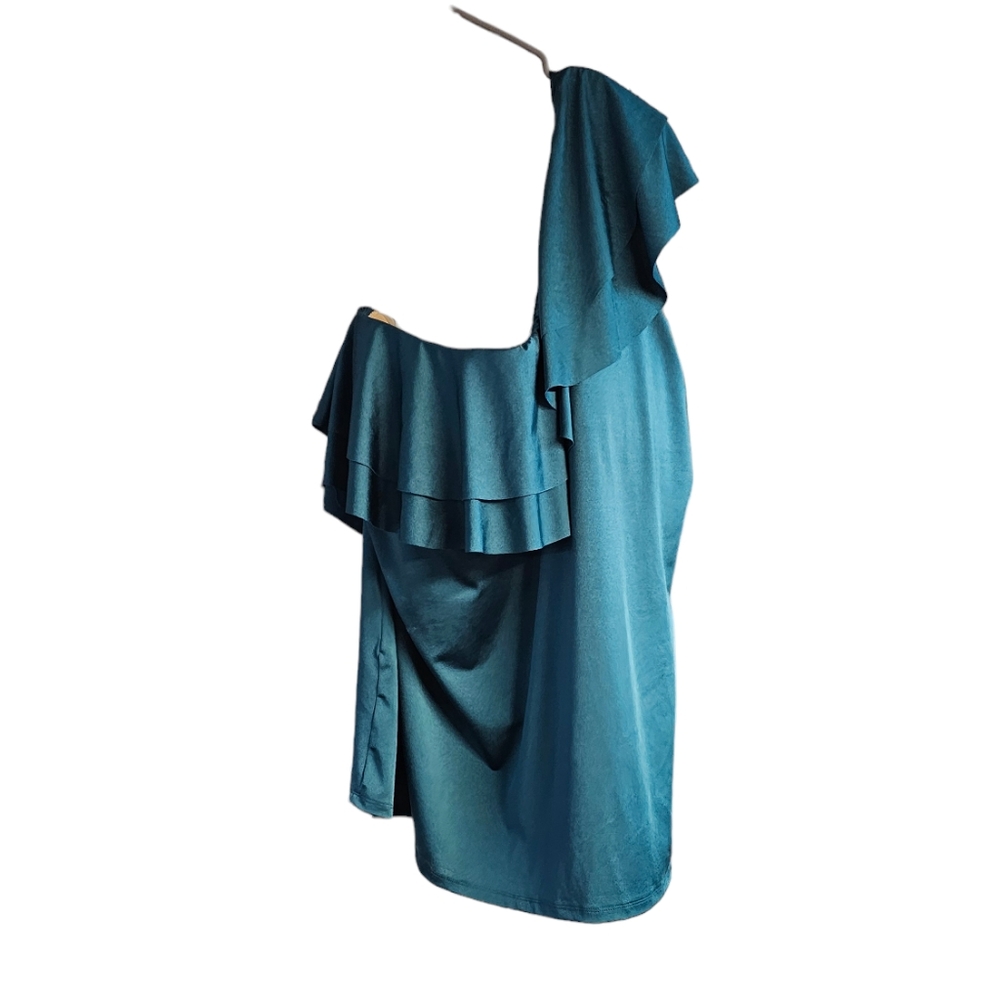 LANE BRYANT one shoulder swim top